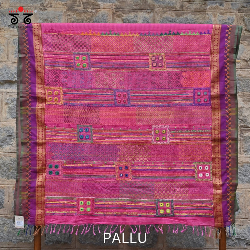 Lambani on Chettinad Cotton Saree