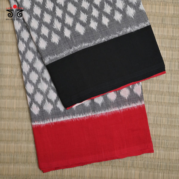 Ikat Handwoven Cotton Saree