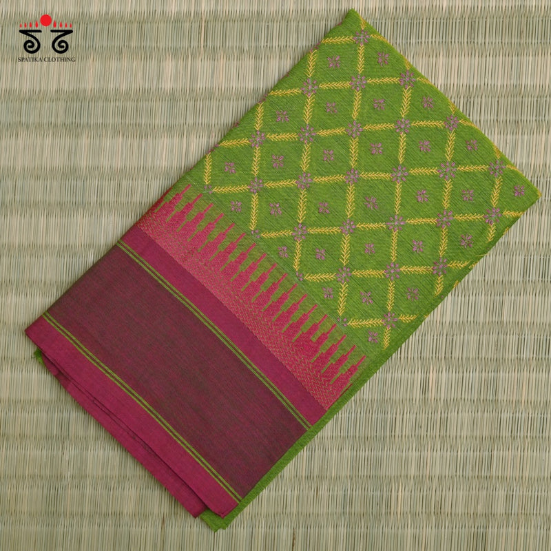 Chettinad Cotton - Banjara Hand Embroidered Blouse Fabric