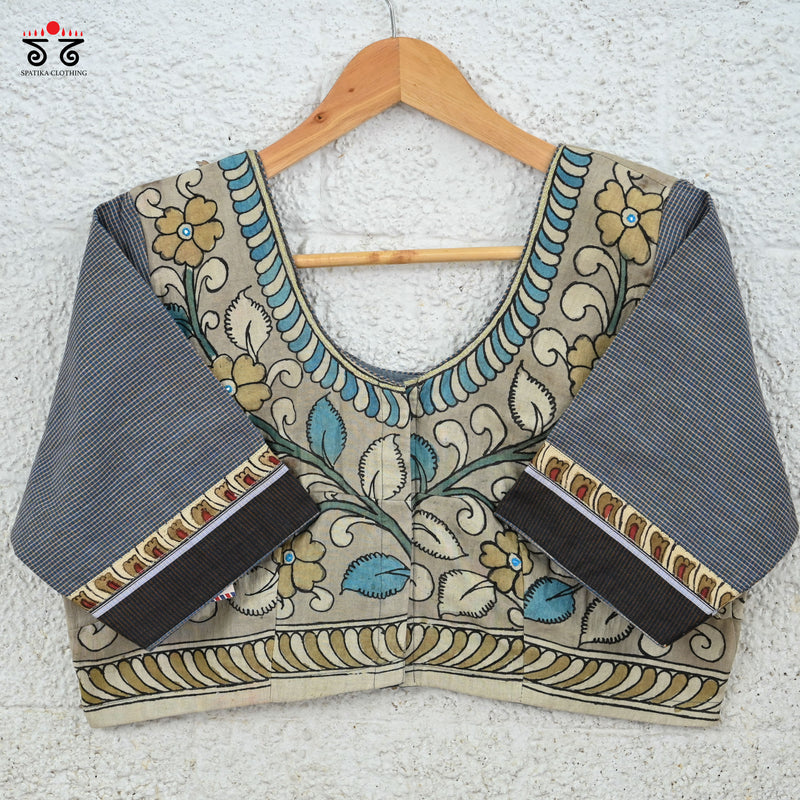 Pen Kalamkari Hand painted Blouse