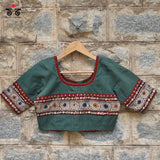 Boondh Pen Kalamkari Handembroidered  Blouse