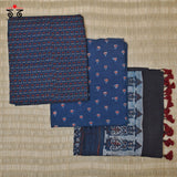Ajrak Hand - Blockprinted Fabric Set Of 3