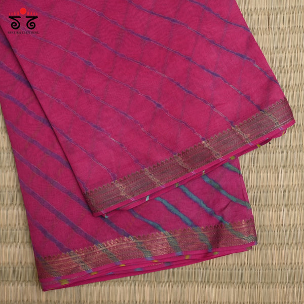 Leheriya on Maheshwari Saree