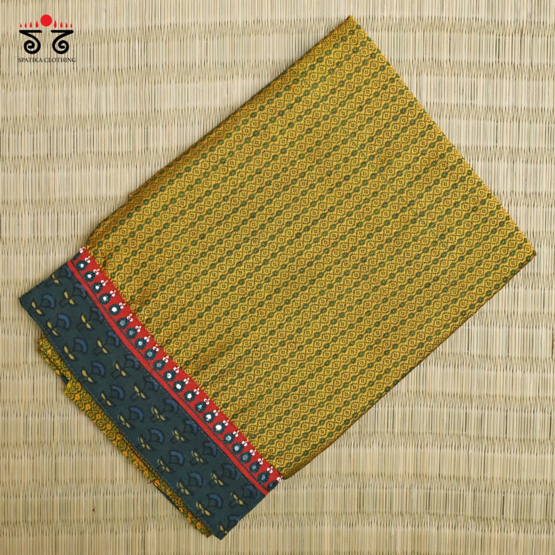 Hand- Embroidered Khun Blouse Fabric