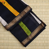 Batik on Maheshwari Silk Cotton Saree