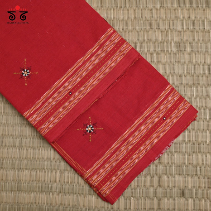 Gomi Teni  Hand - Embroidered Saree