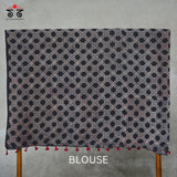 Ajrak Bandhani on Mulmul Cotton Saree