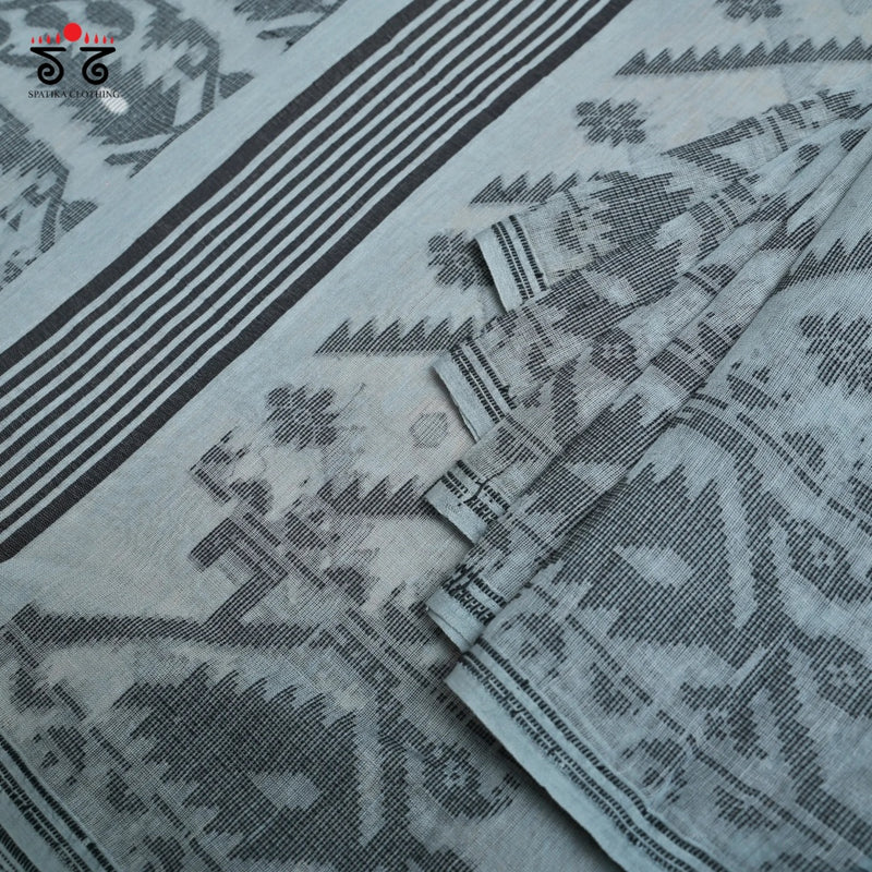 Jamdhani on Handwoven Cotton Saree