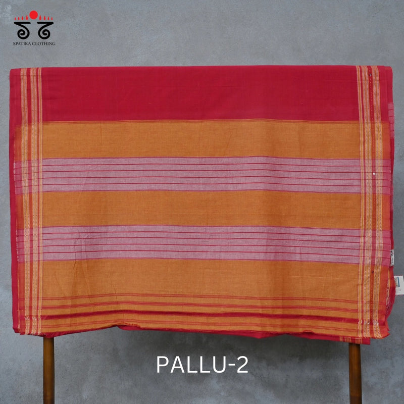 Gomi Teni  Hand - Embroidered Saree