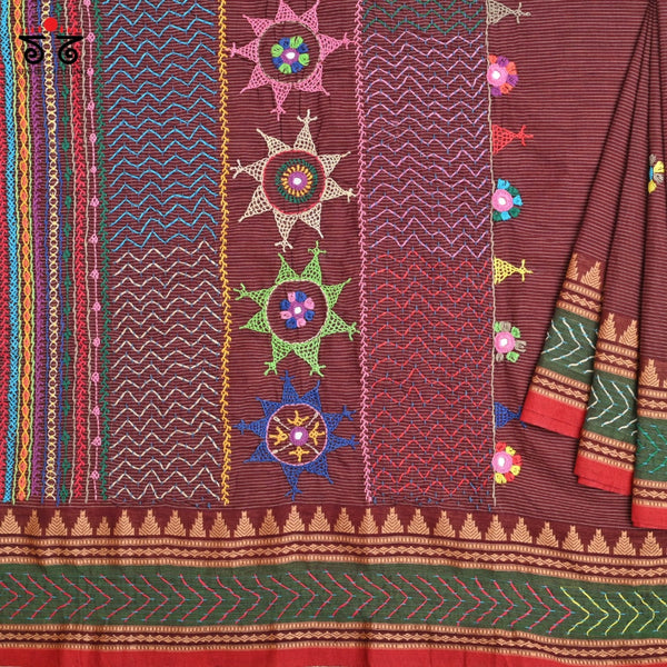 Lambani on Chettinad Cotton Saree