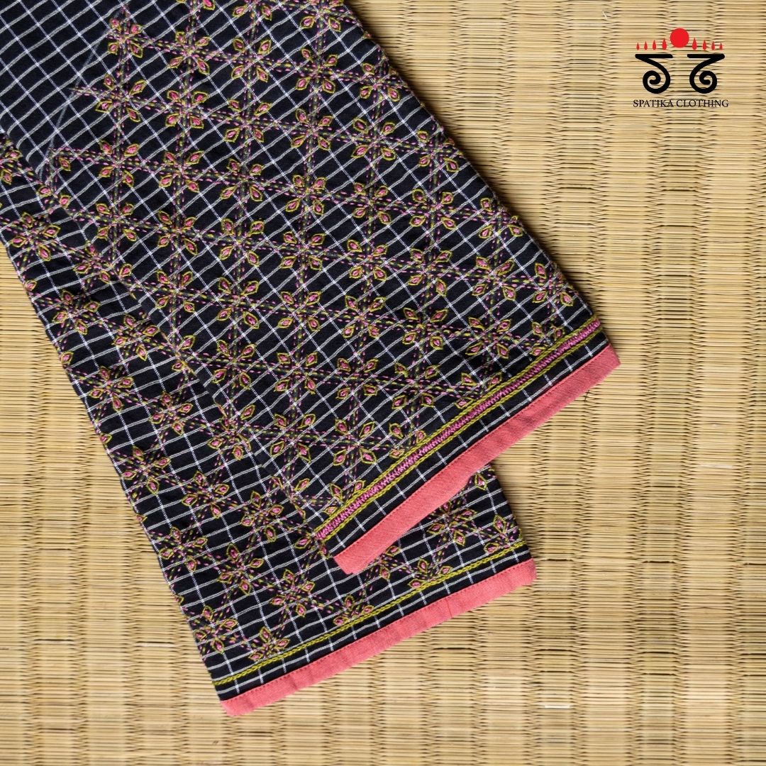 Banjara Handembroiderd Cotton Blouse Fabric