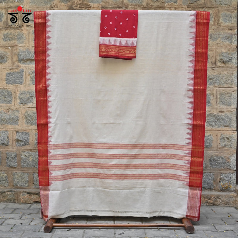 Ponduru Handspun Saree With Special Blouse