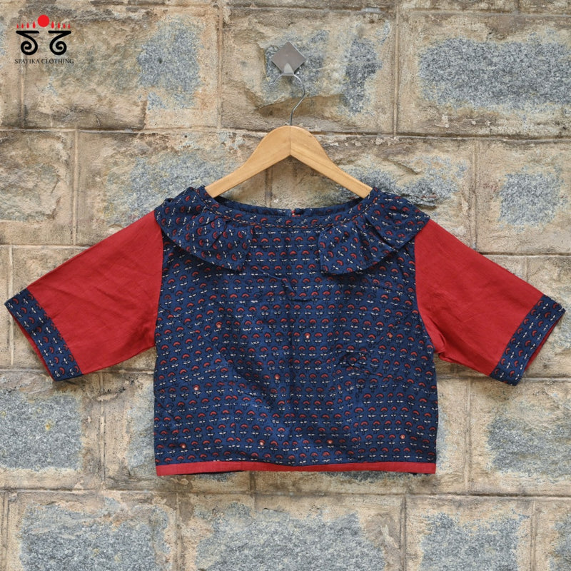 Ajrak Hand - Blockprinted Blouse