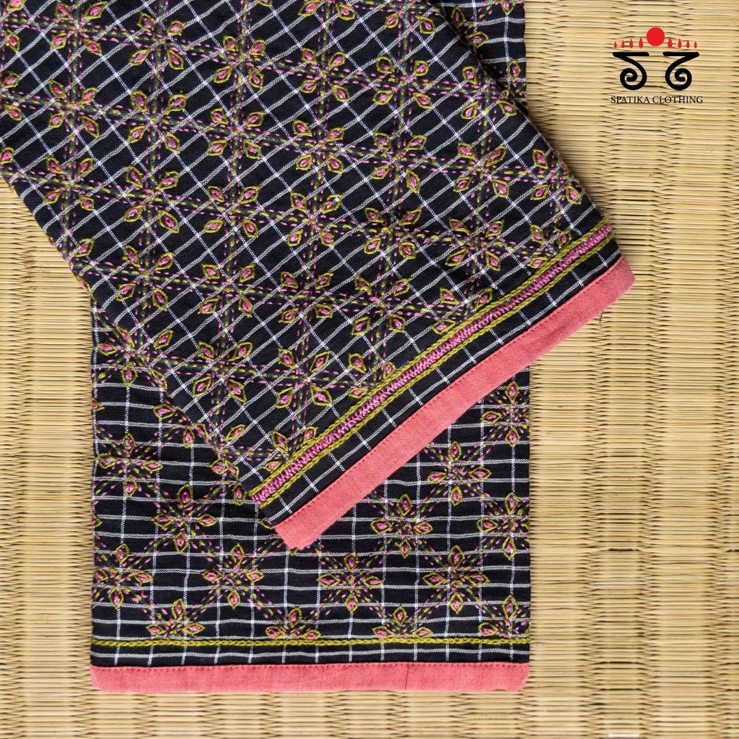 Banjara Handembroiderd Cotton Blouse Fabric