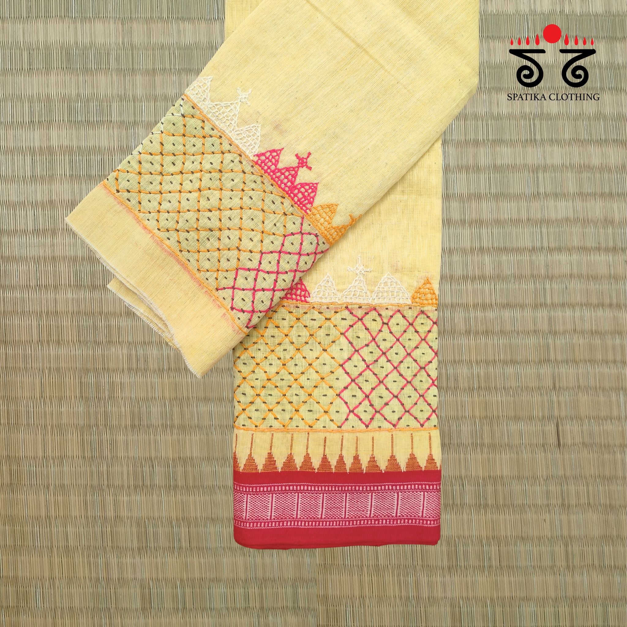 Lambani Hand-embroidered Blouse Fabric