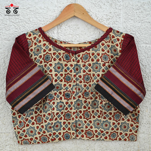 Ajrak Khun Blouse