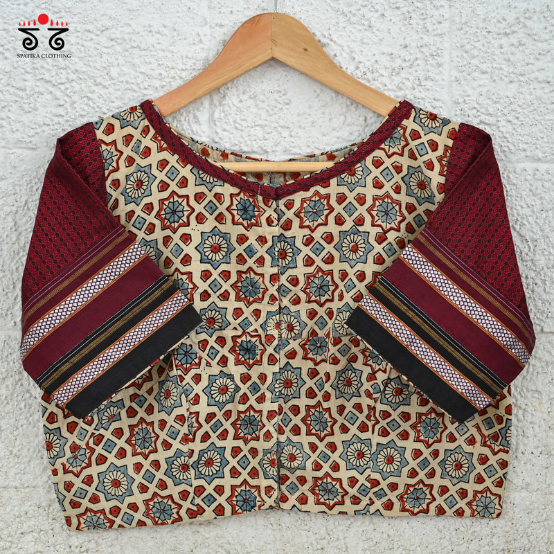 Ajrak Khun Blouse