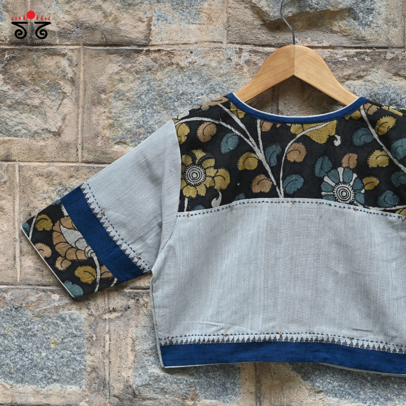 Pen Kalamkari Hand - Embroidered Blouse