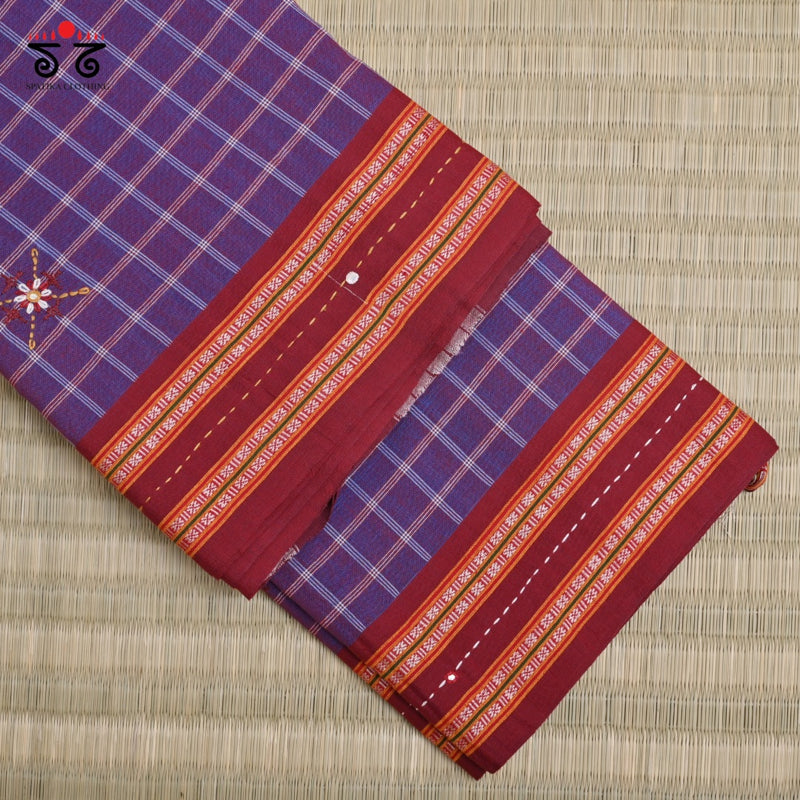 Kunbi Hand - Embroidered Saree
