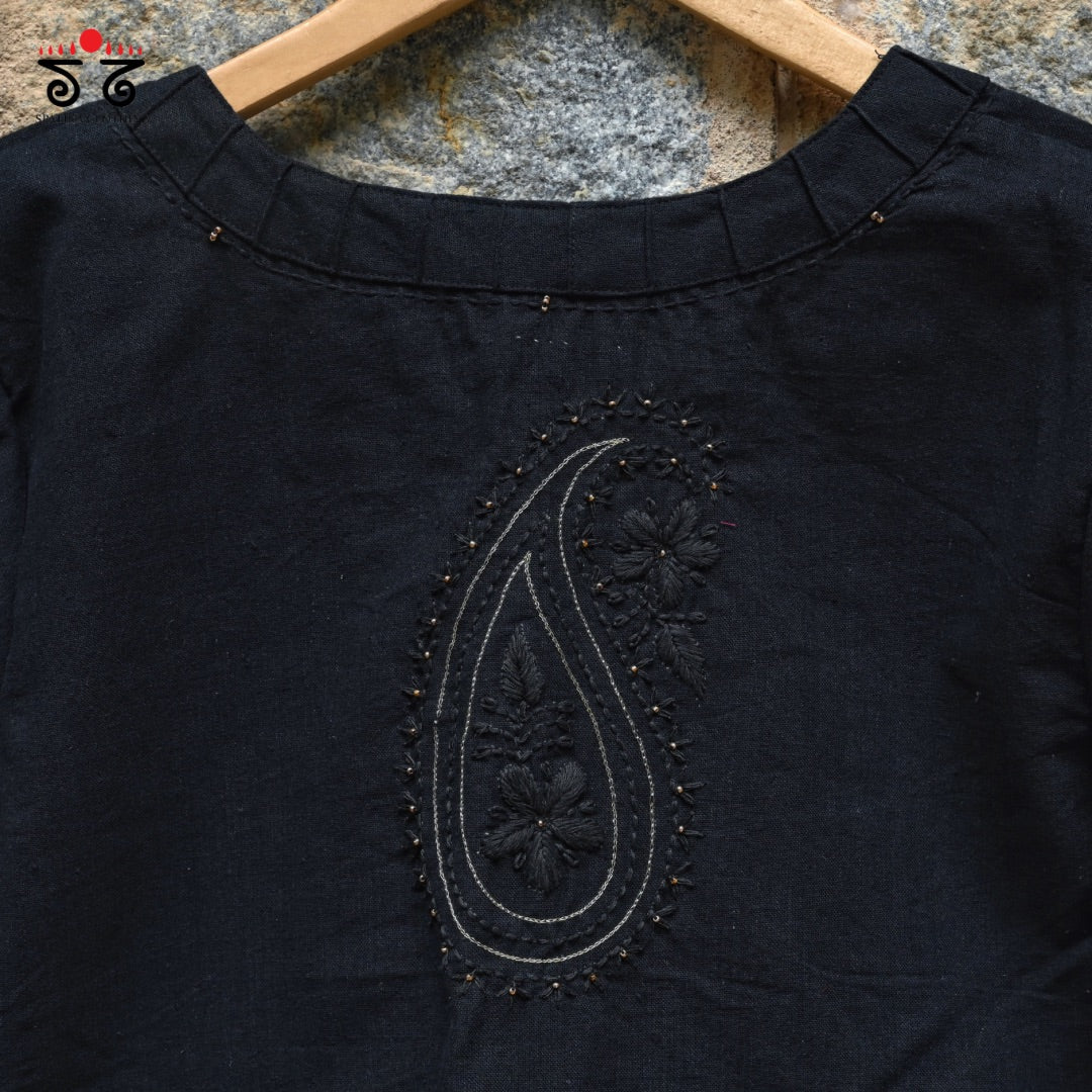 Chikan Hand - Embroidered Blouse