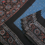 Ajrak Bandhani on Mulmul Cotton Saree
