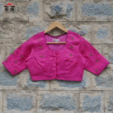 Temple Jewellery Chanderi Silk Cotton Blouse