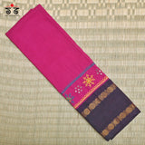 Madurai Sungudi Cotton - Banjara Hand Embroidered Blouse Fabric