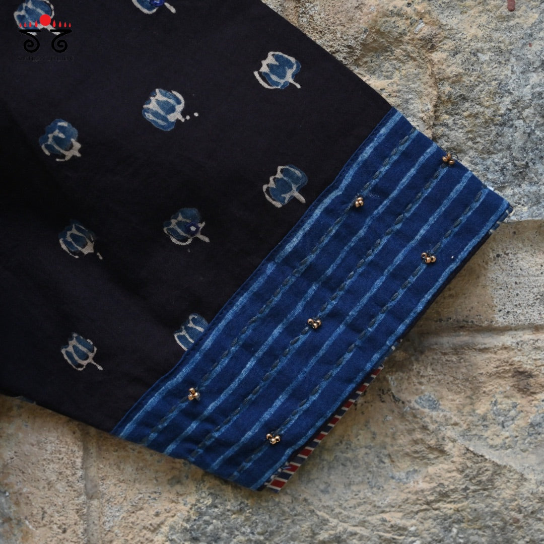 Lotus Ajrak Blouse