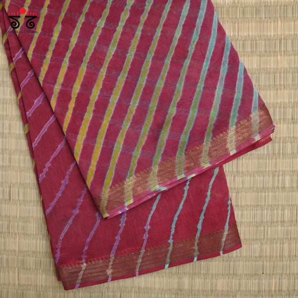 Leheriya on Maheshwari Saree