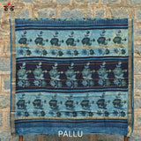 Bagru Hand Block-Printed on Maheshwari Silk Cotton Saree