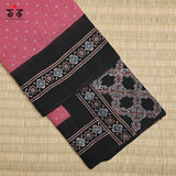 Ajrak Bandhani on Mulmul Cotton Saree