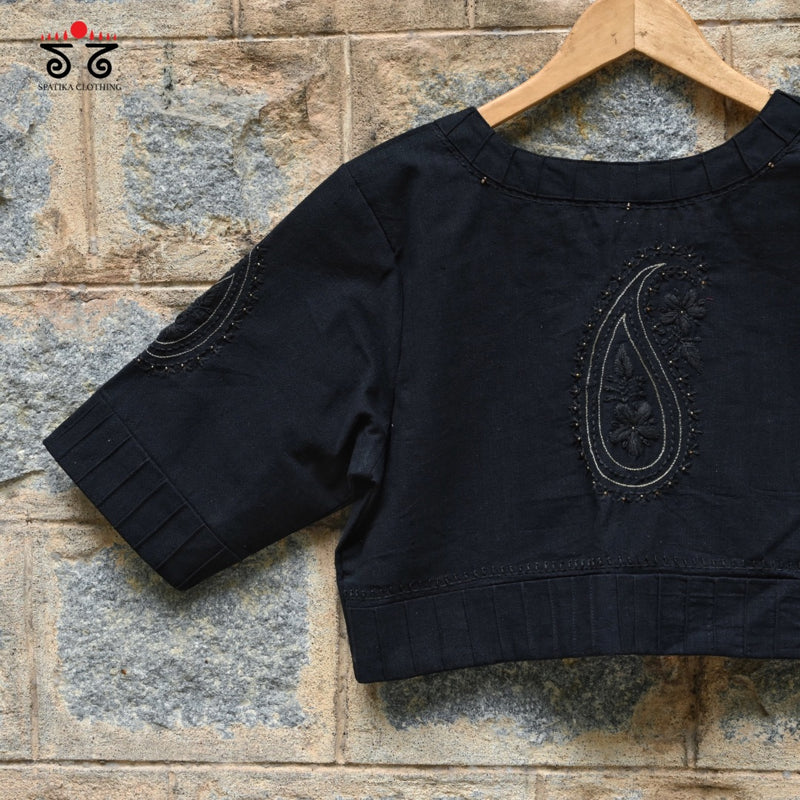 Chikan Hand - Embroidered Blouse