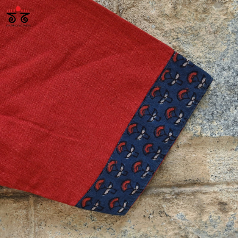 Ajrak Hand - Blockprinted Blouse