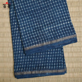Hand block Print on Chanderi Silk Cotton Saree