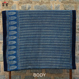 Ajrak on Mulmul Cotton Saree