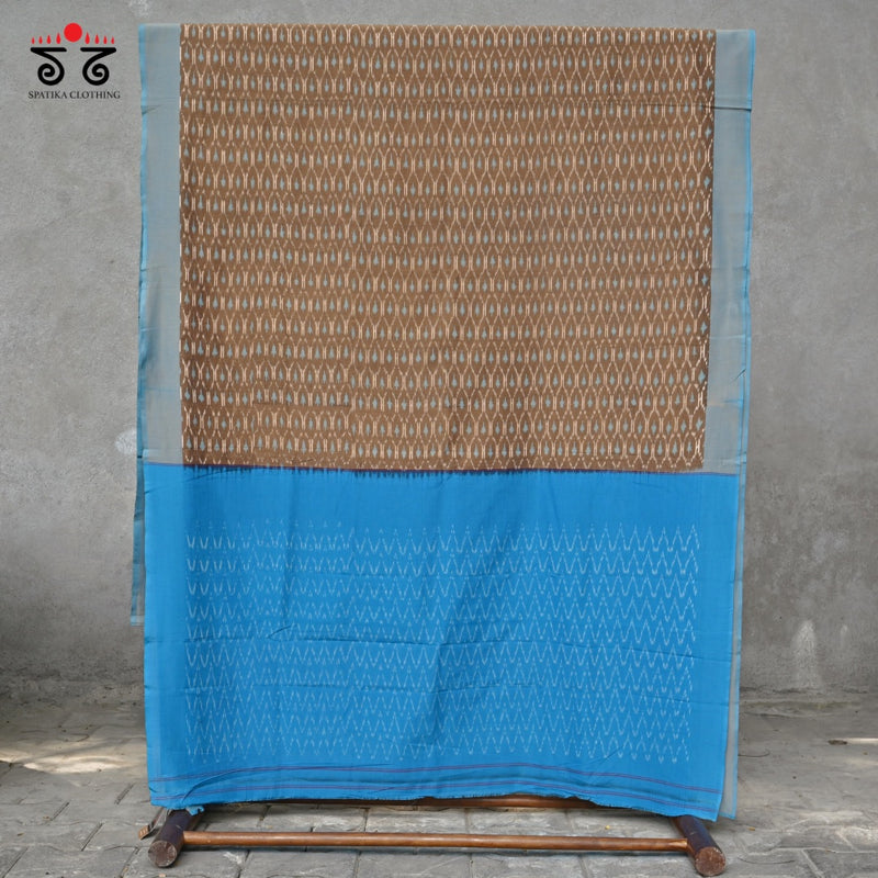 Ikat Handwoven Cotton Saree