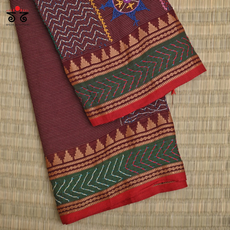 Lambani on Chettinad Cotton Saree
