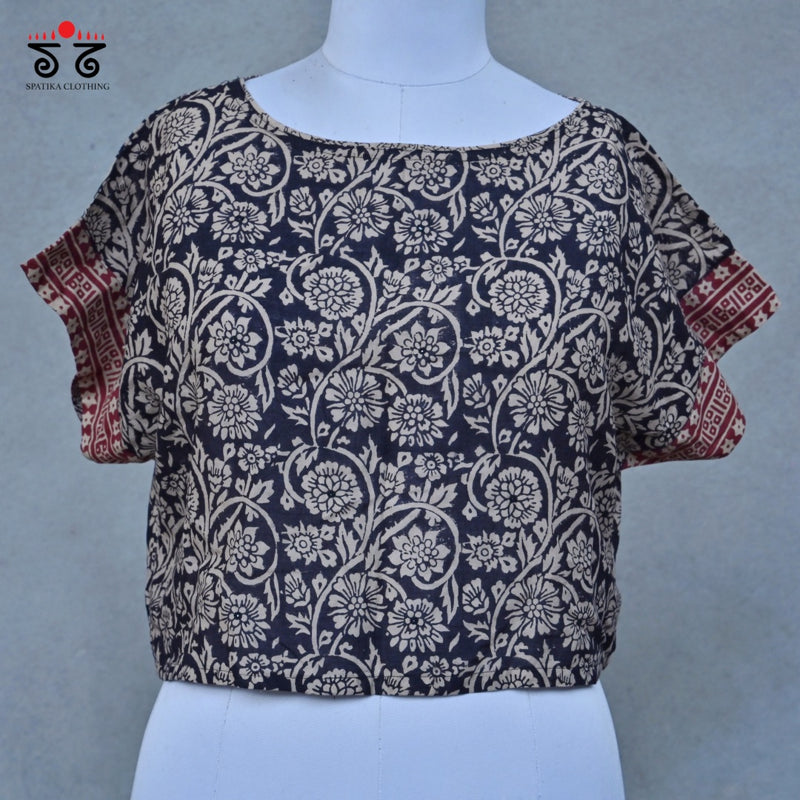 Hand - Blockprinted Crop Top
