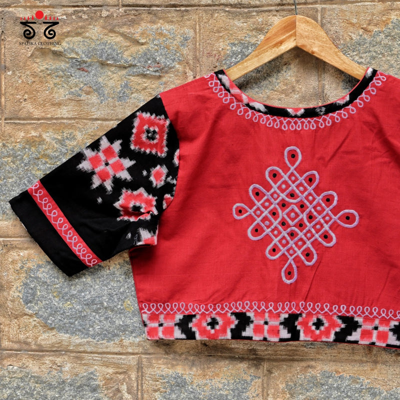 Telia Rumal - Kolam Blouse
