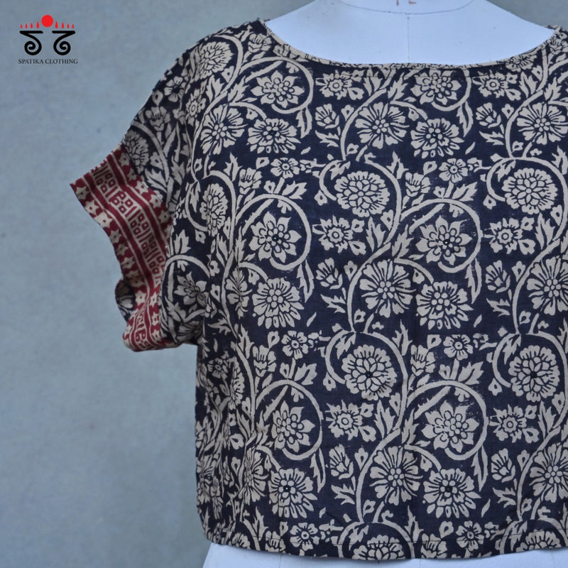 Hand - Blockprinted Crop Top