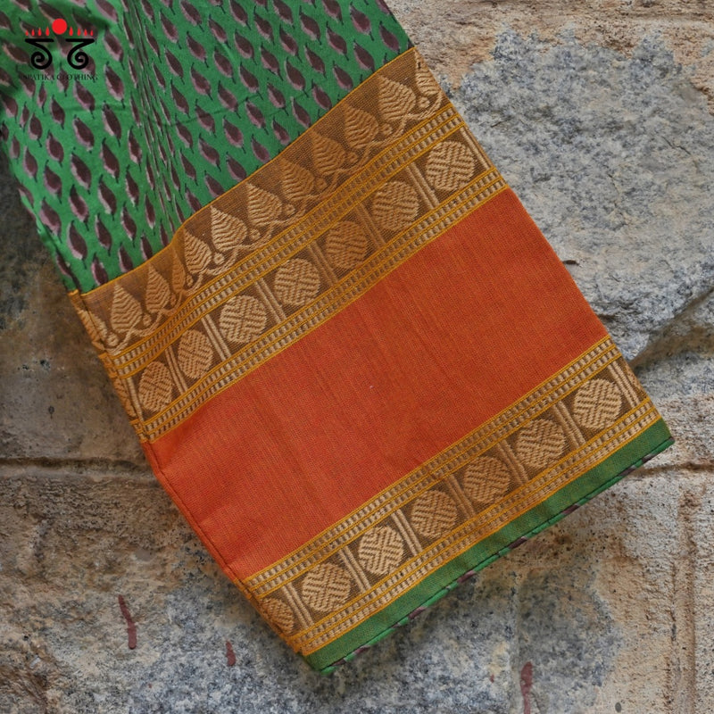 Handwoven Chettinad Cotton Lehenga