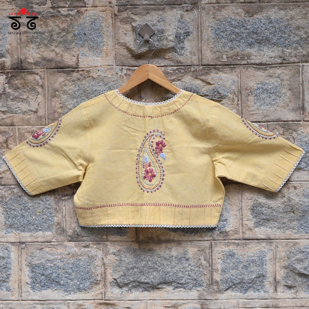 Chikan & Lace Blouse