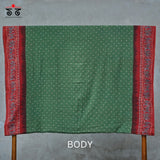 Ajrak Bandhani on Mulmul Cotton Saree
