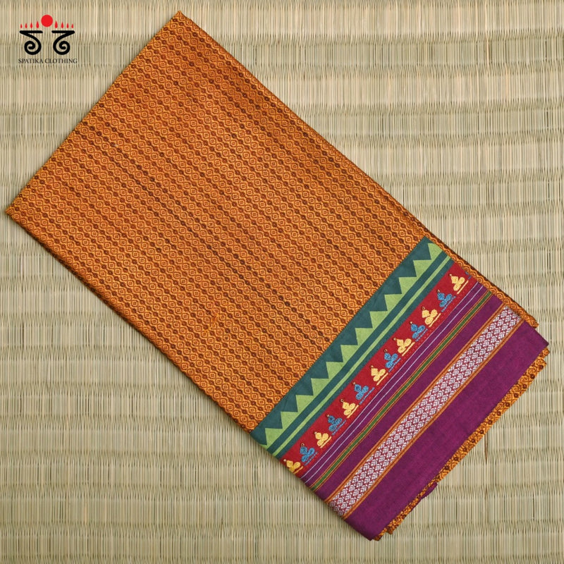 Hand- Embroidered Khun Blouse Fabric