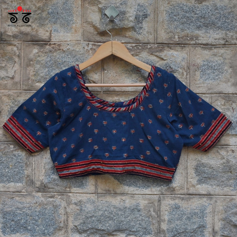 Lotus Ajrak Blouse - New Arrival!