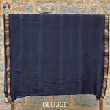 Batik on Maheshwari Silk Cotton Saree