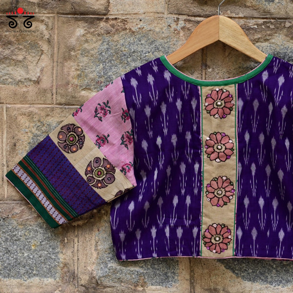 Ikat - Pen Kalamkari Handcrafted Blouse