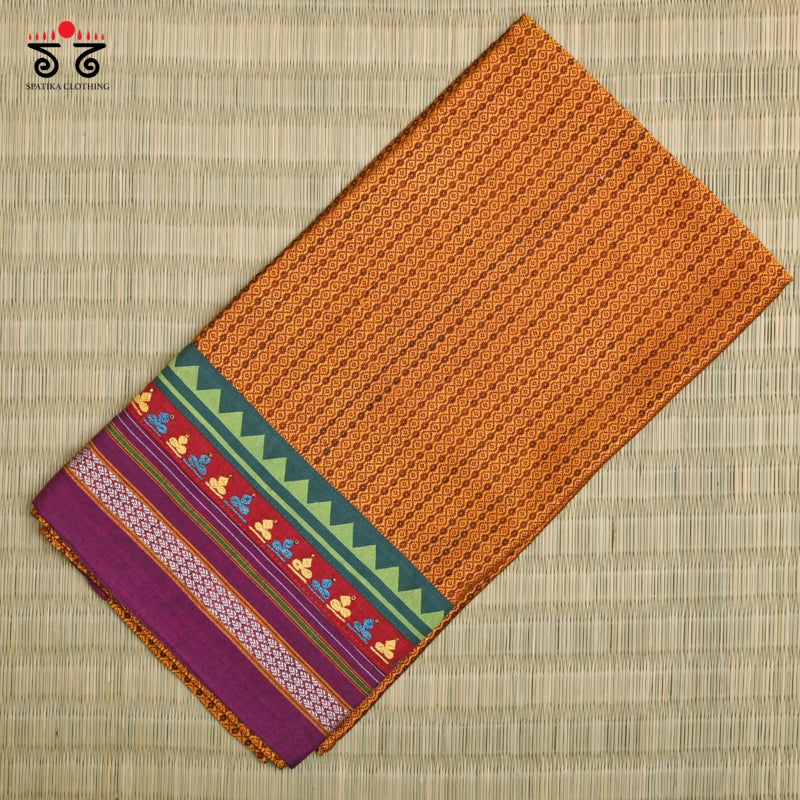 Hand- Embroidered Khun Blouse Fabric