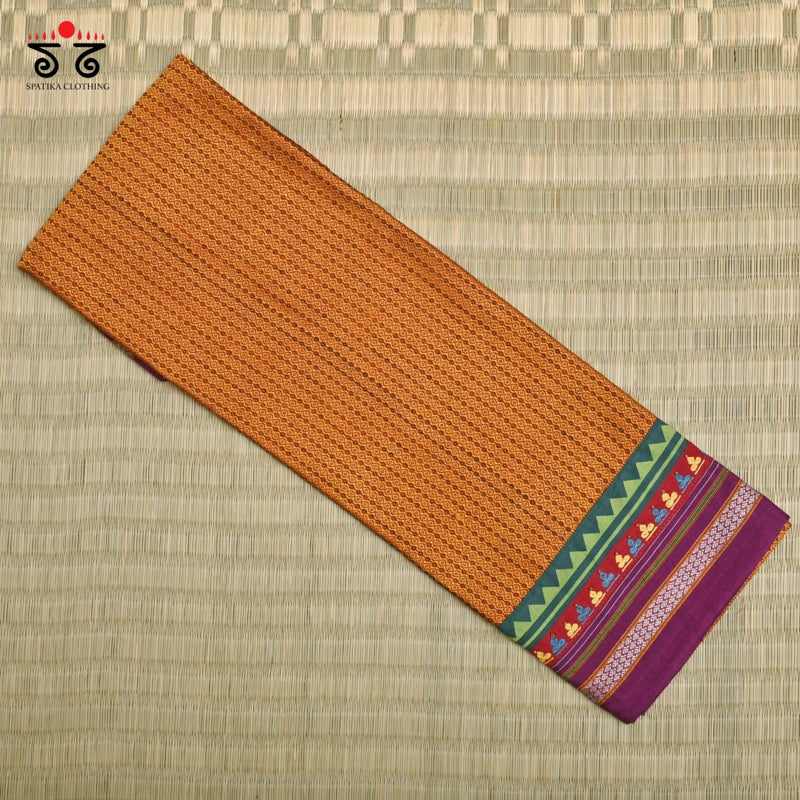 Hand- Embroidered Khun Blouse Fabric