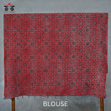Ajrak Bandhani on Mulmul Cotton Saree